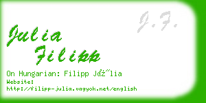 julia filipp business card